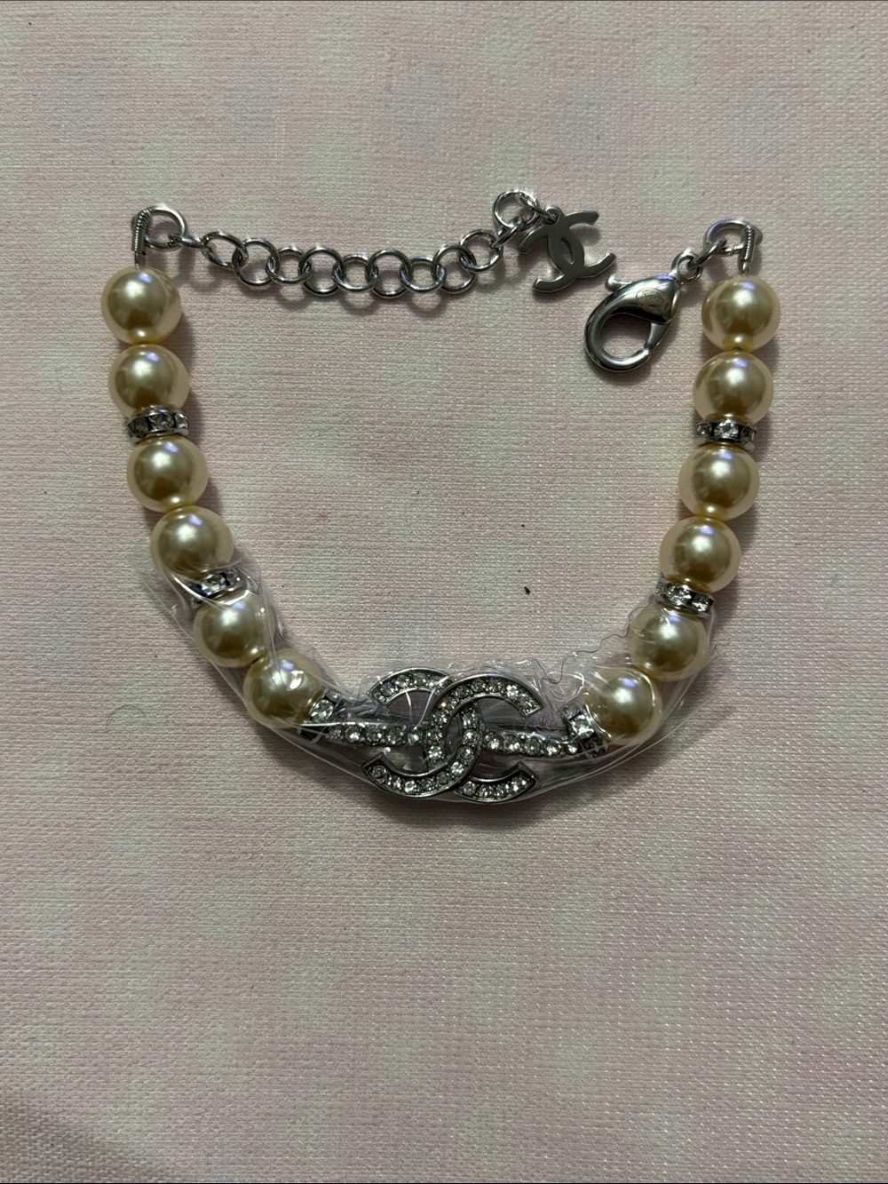 CC Ivory Pearl & Diamond Bracelet